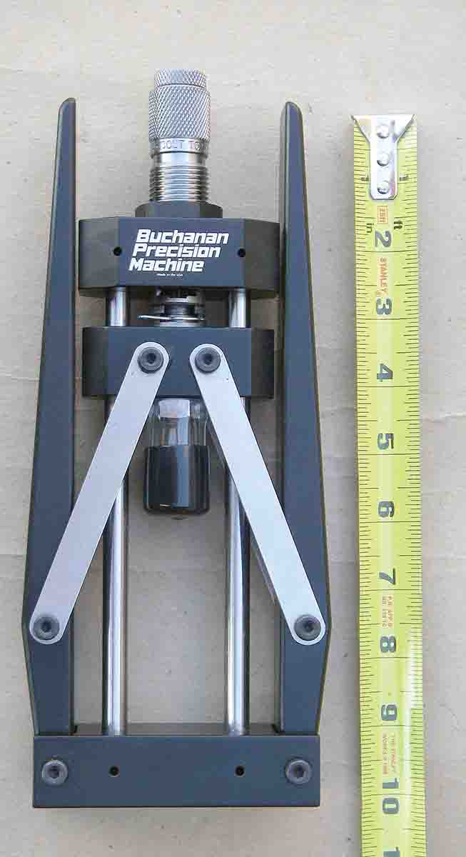 The Buchanan press is compact, lightweight and easily portable.